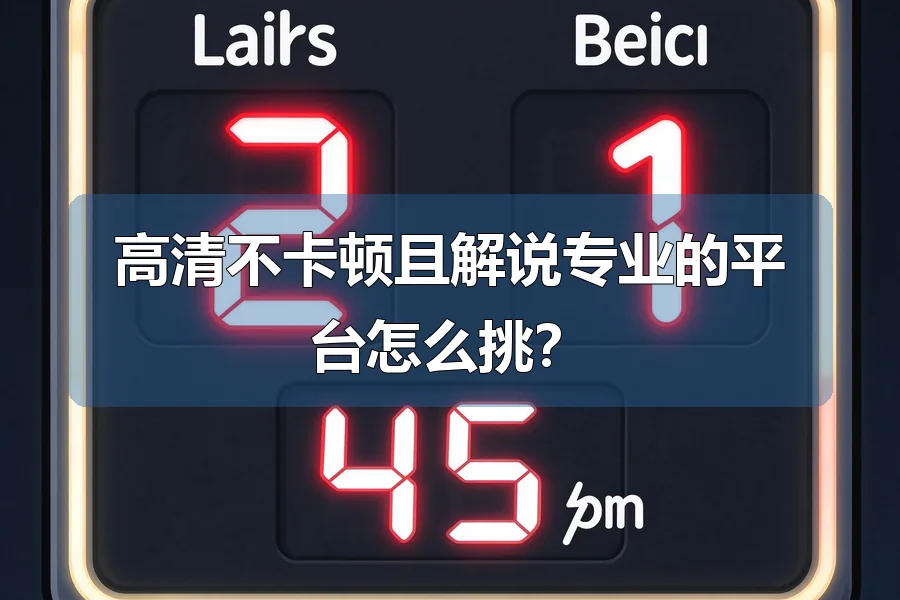高清不卡顿且解说专业的平台怎么挑？